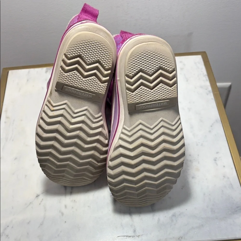 Sorel Girls Snowflake Insulated Fuchsia and Lavender Snow Boots